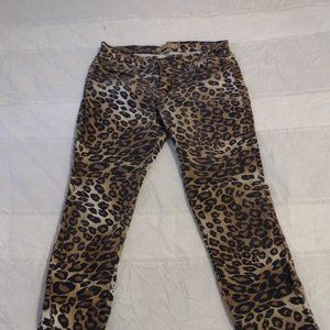 Judy Blue Size 7 Leopard Print Skinny Pants